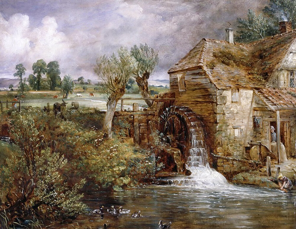 Художник Джон Констебл "Водяная мельница Пархем Милл, Джиллингем"