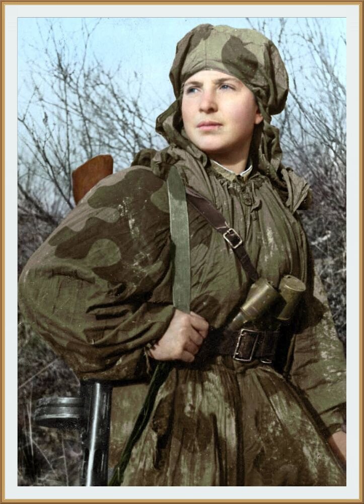 -  , 1943  / Sapper scout Sima  Alexandra Dneprovskaya  /      Klimbim