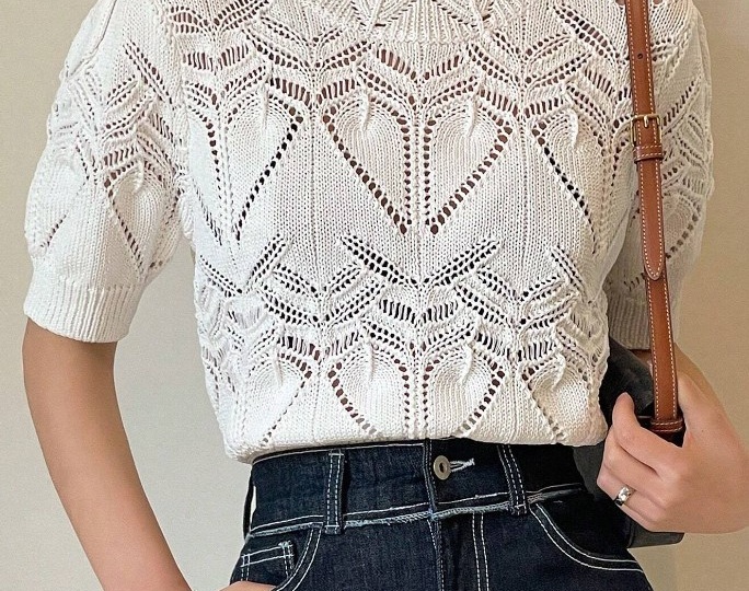 7 невероятно красивых топов спицами! Они вам точно понравятся! + схемы узоров