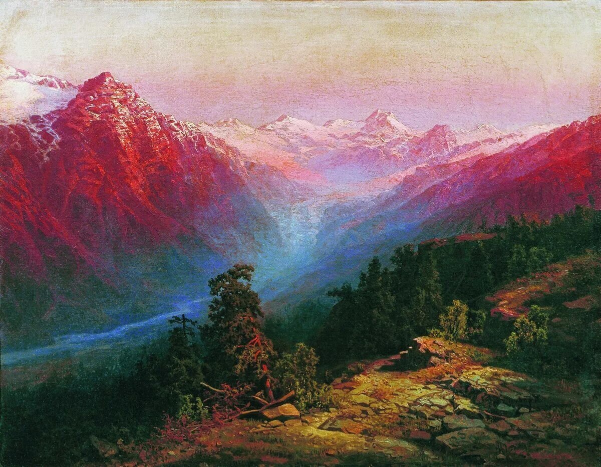 Painting на русском. Илья Николаевич Занковский (1832-1919). Илья Николаевич Занковский горы Кавказа. Занковский Илья Николаевич горный пейзаж. Занковский Илья Николаевич Кавказ.