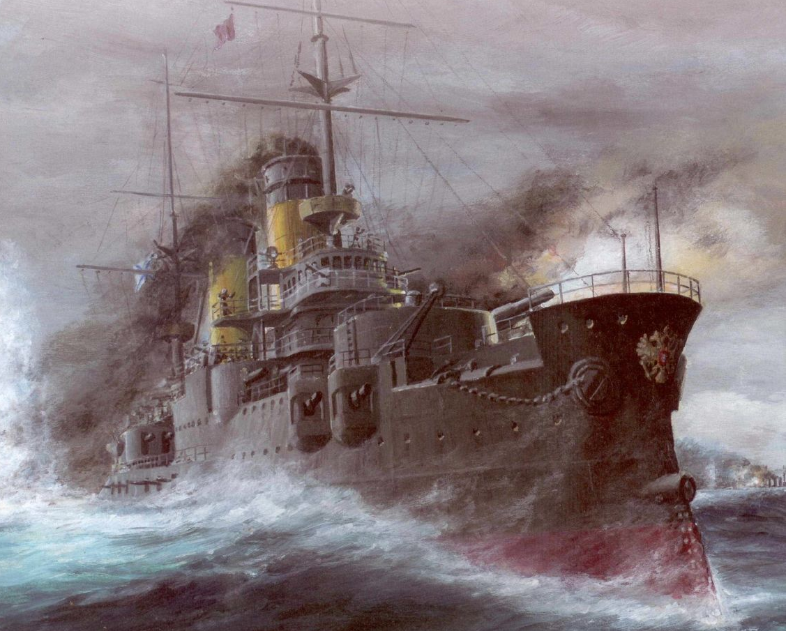 Эскадренный броненосец "Бородино" в Цусимском сражении 