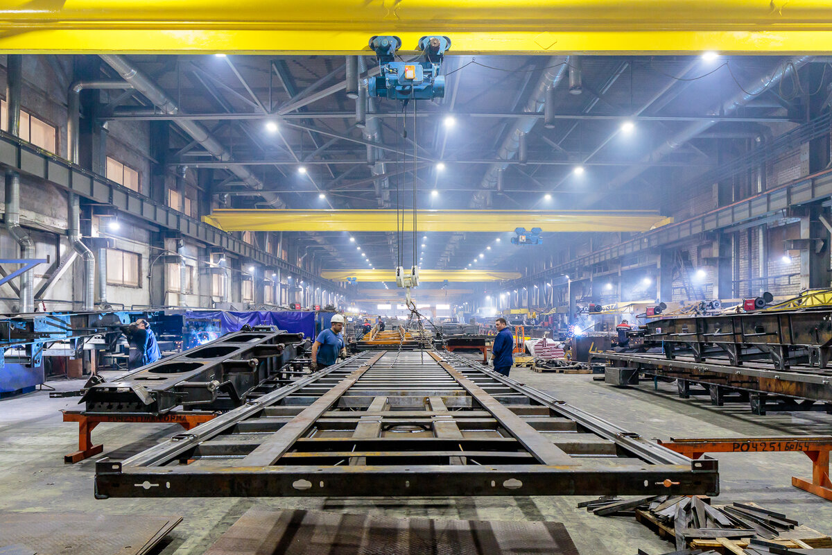 Участок сборки рам полуприцепов