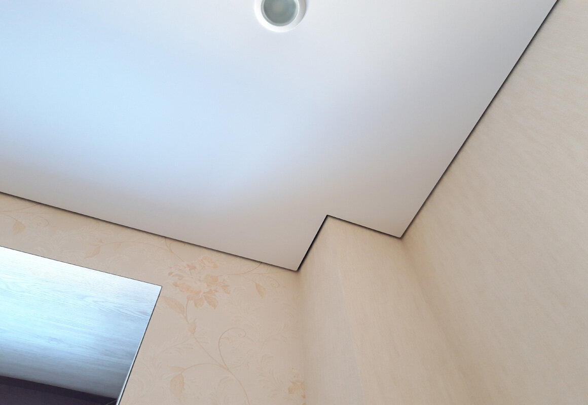 Зазор между натяжным потолком и плинтусом
