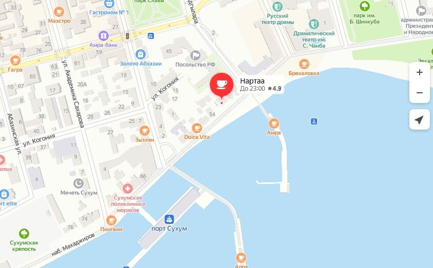Абхазия сухум гостиница интер сухум карта