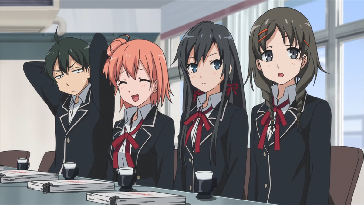 Моя школьная жизнь. Орегайру 1 сезон. Oregairu аниме 1 сезон. Аниме Yahari ore. Oregairu Хикигая 1 сезон.