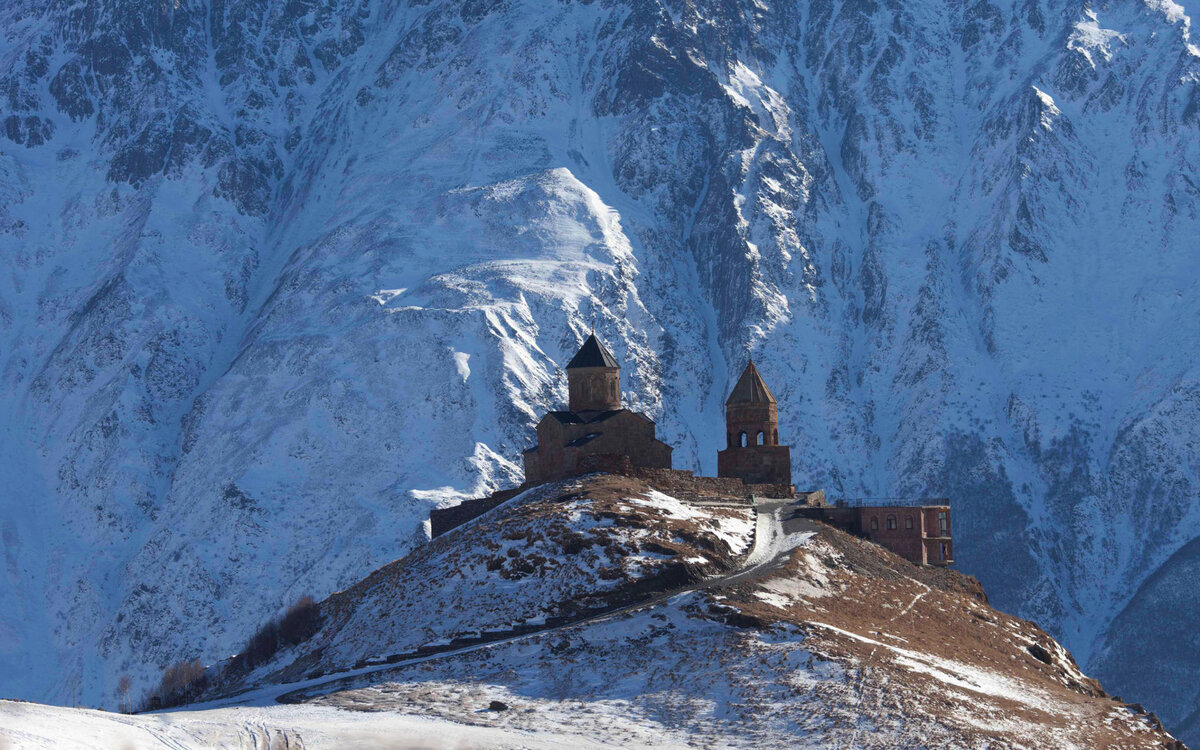 Гора Казбек Гергетская Церковь