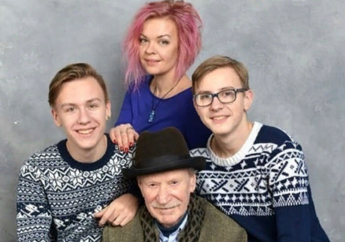 Наталья Вяль и Иван Краско с сыновьями