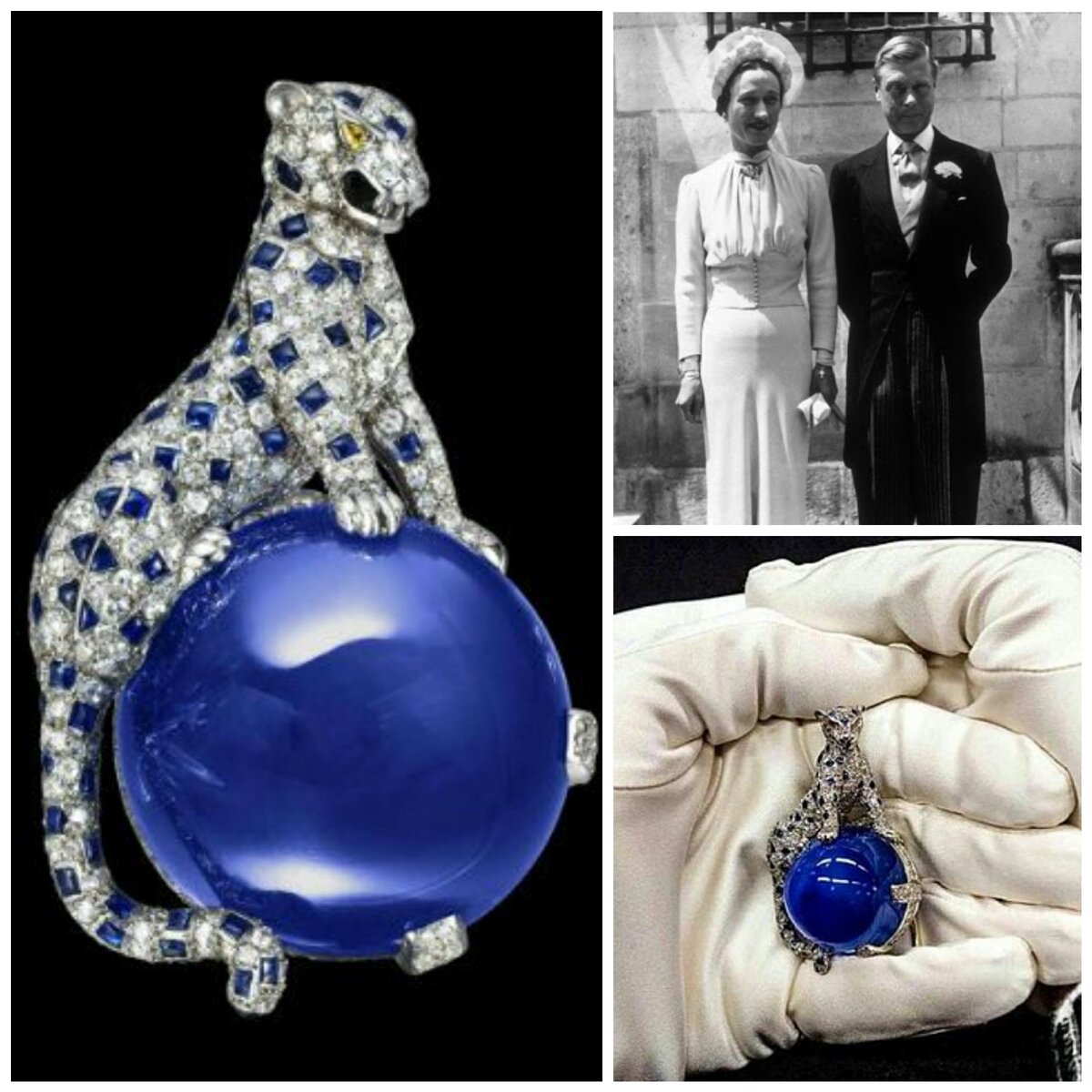 Брошь Cartier с кашмирским сапфиром