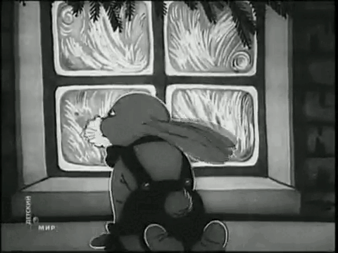 Кадр из мультфильма "Дед Мороз и Серый волк" 