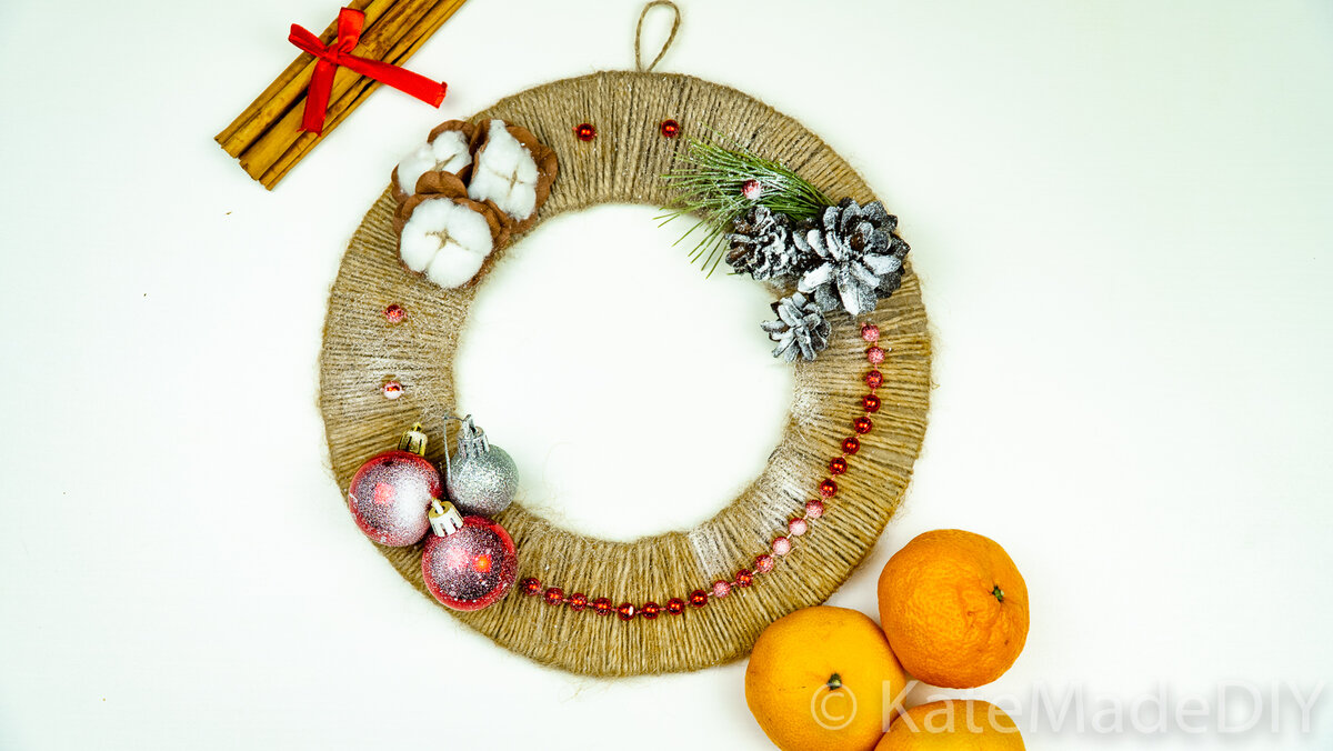 Рождественский венок DIY