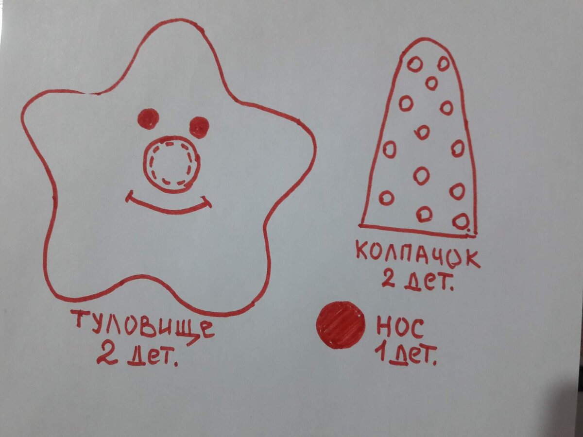 Выкройка "Звездочка"