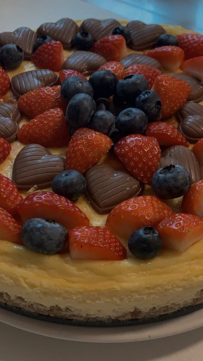 так выглядел мой чизкейк:)