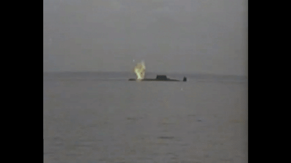 Старт ракеты Р-39, с отстрелом носового колпака АРСС © видео Минобороны РФ