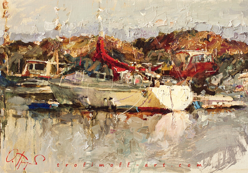 Олег Трофимов "Вечер в Ставерне". Источник: https://obiskusstve.com/1907327574961817711/hudozhnik-trofimov-oleg-mihajlovich/