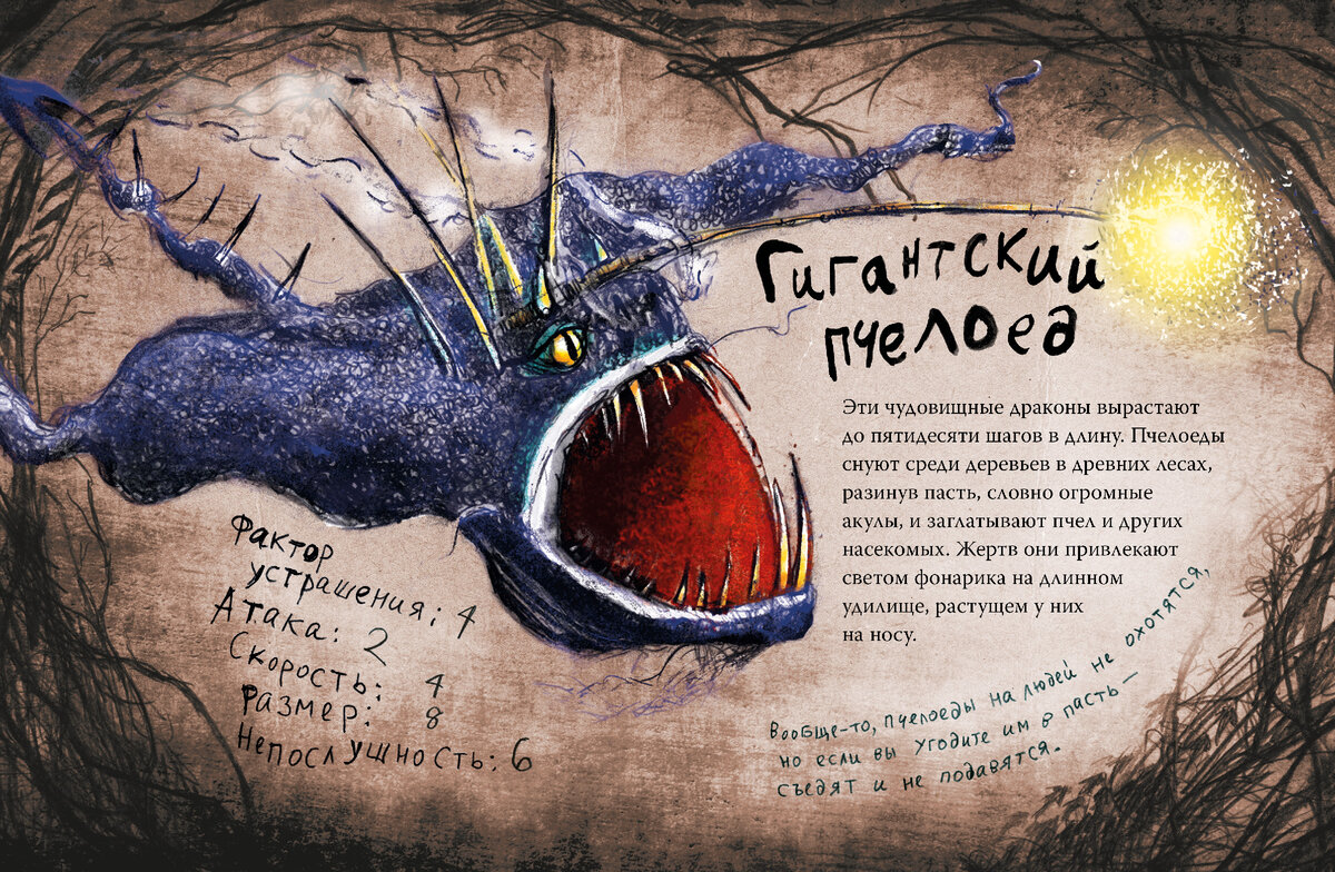 Разворот из «Неполной книги драконов» Крессиды Коуэлл © ООО «Издательская Группа «Азбука-Аттикус»