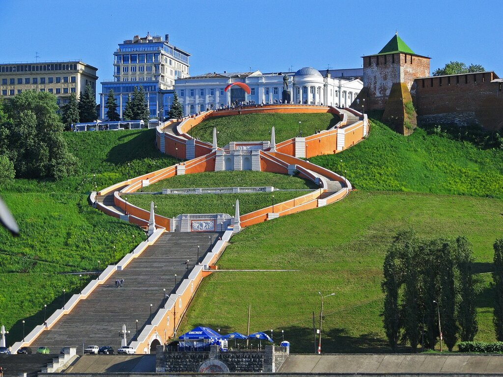 Года н новгород. Чкаловская лестница Нижний Новгород. Нижегородский Кремль Чкаловская лестница. Памятник Чкаловская лестница в Нижнем Новгороде. Чкаловская лестница Нижний Новгород ступени.