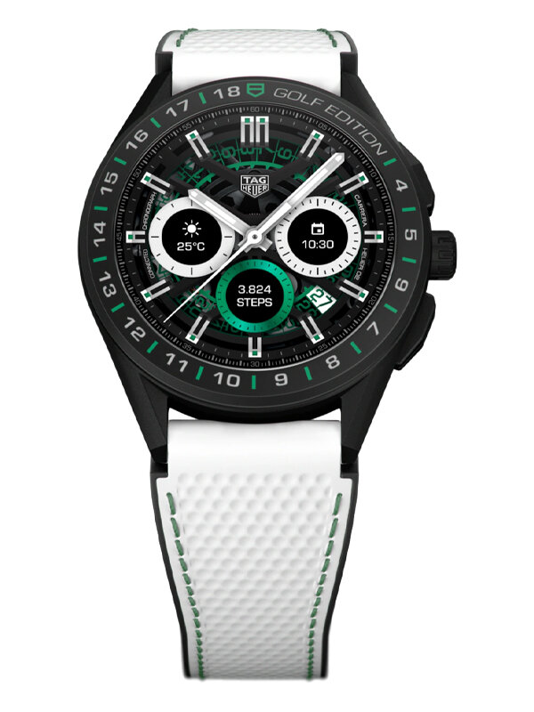 Смарт-часы TAG Heuer Connected Modular в 45 мм корпусе из стали и керамики с сенсорным AMOLED-дисплеем