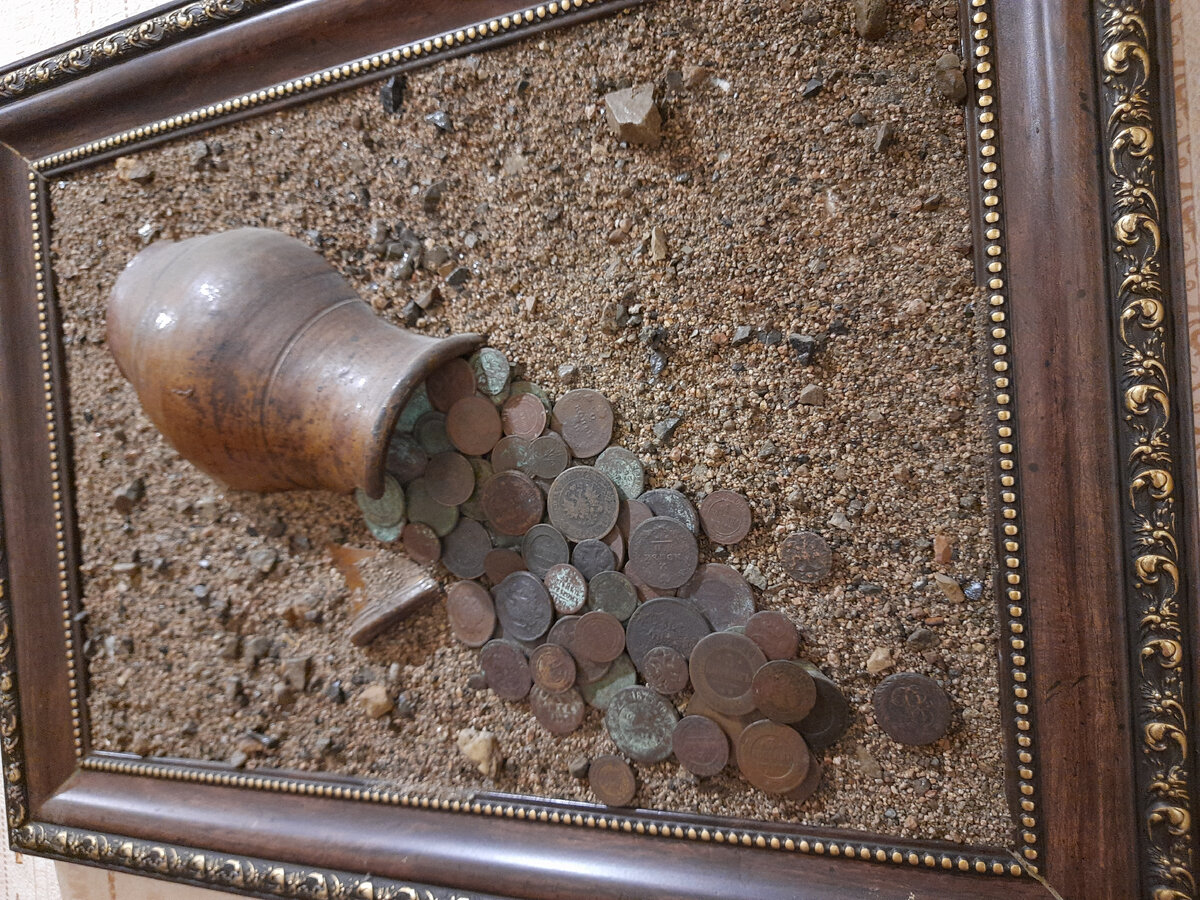 Картина «денежное дерево» из монет своими руками
