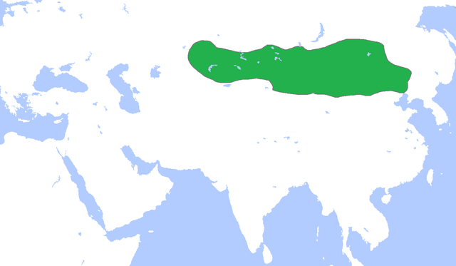 Карта расположения империи жужаней. Фото из свободных источников в Интернете. 
