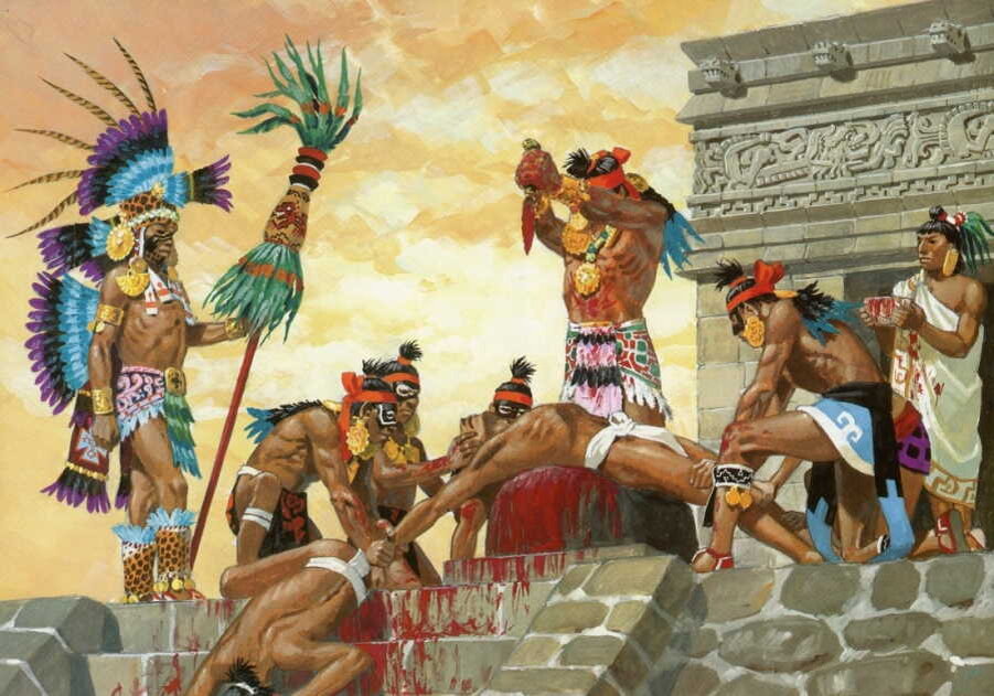 Яндекс Картинки. Feeding the Gods - The Horrific Aztec Practice of Human Sacrifice History  medium.com