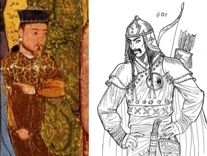 Хан Джучи и Джебе-нойон, коллаж автора.