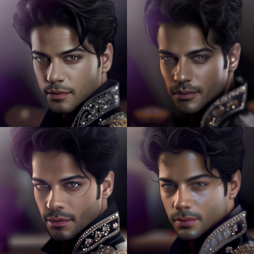 Картинка, сгенерированная нейросетью, по запросу "прекрасный мужчина викторианской эпохи" (запрос сокращён). 1, 2, 3 или 4? 😉