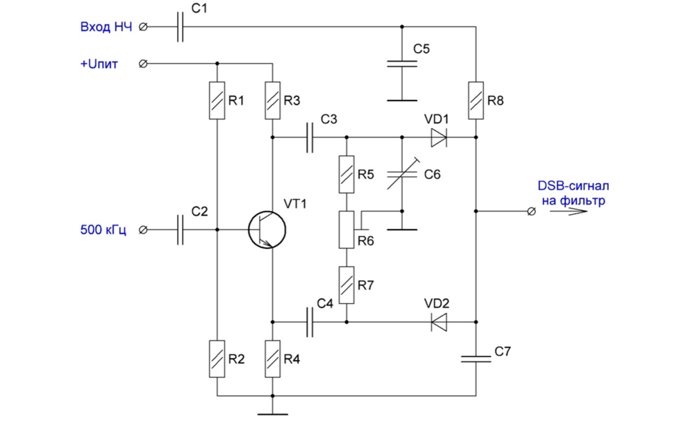 Опорный генератор 500 кгц для трансивера схема