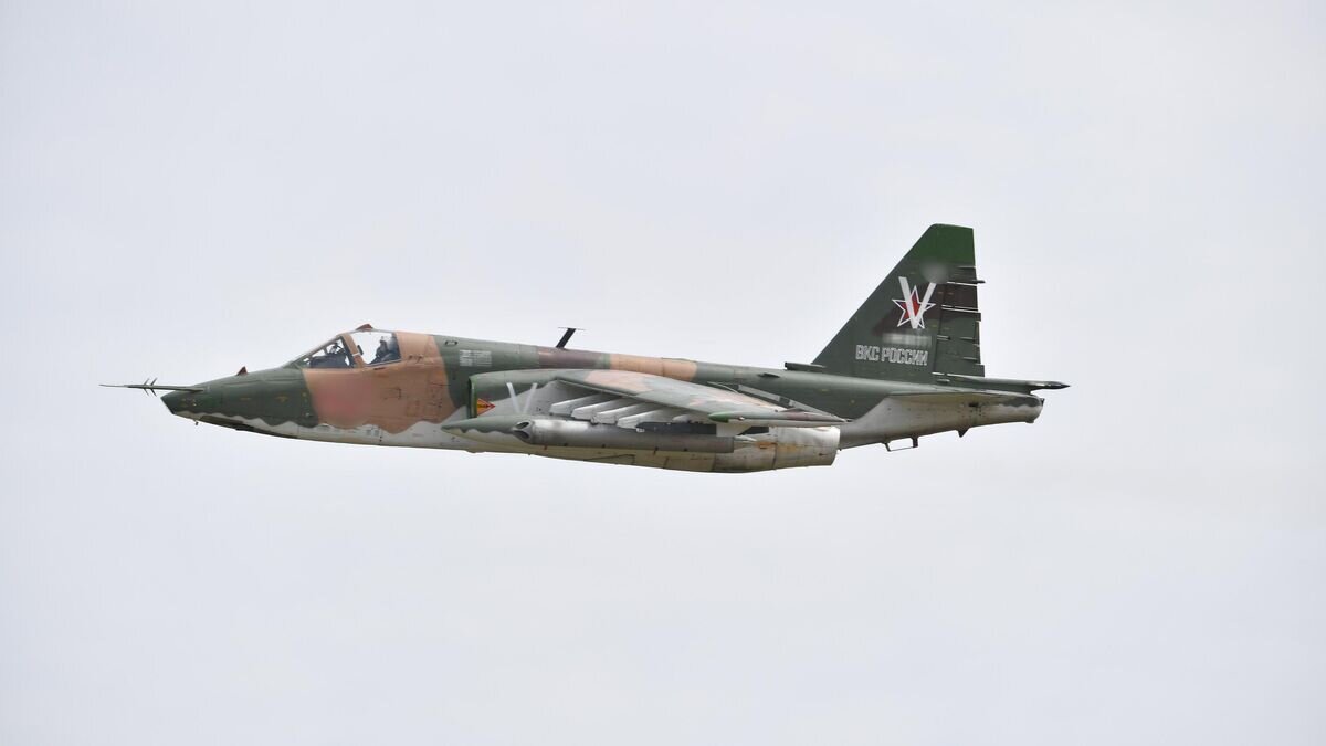    Самолет Су-25 "Грач", задействованный в специальной военной операции© РИА Новости