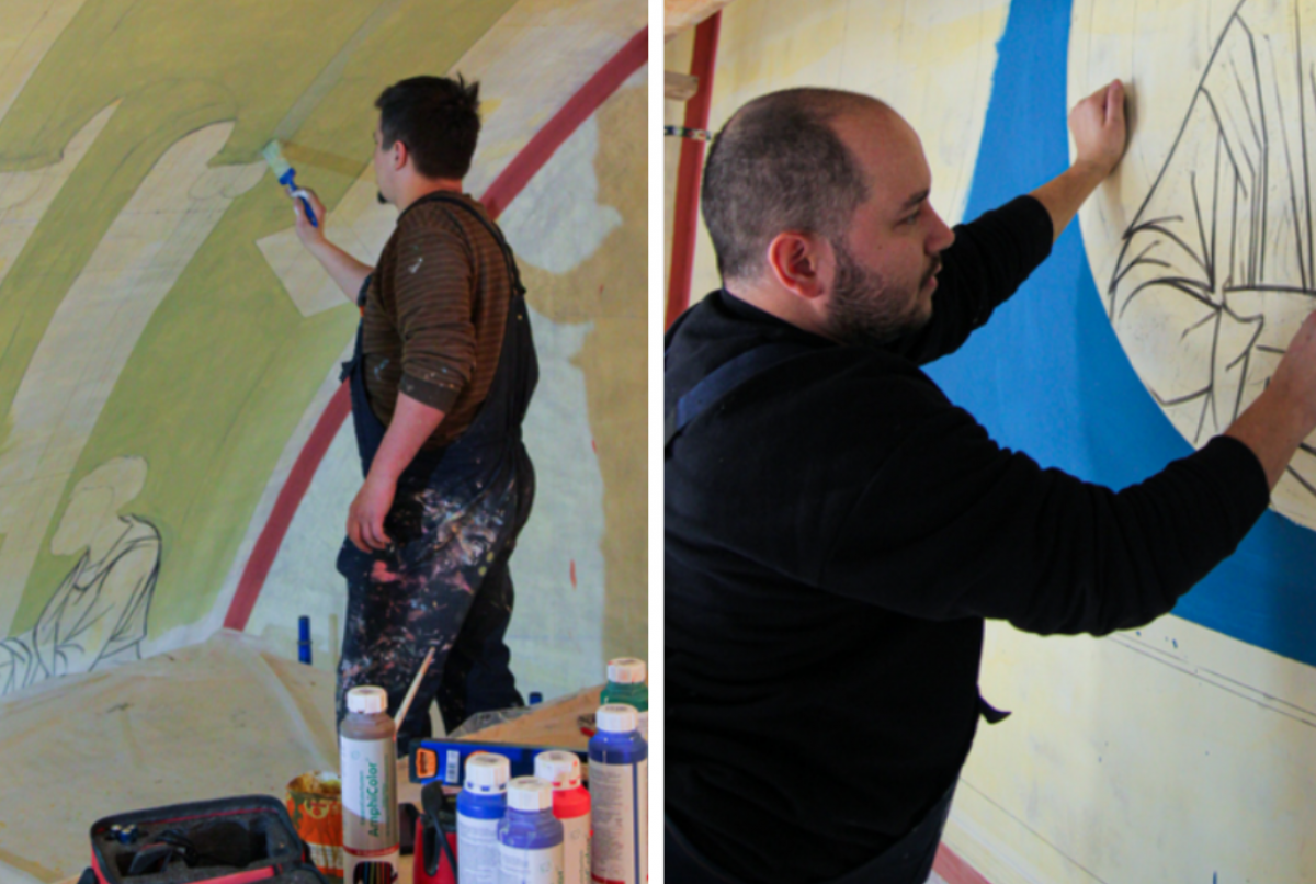    В главном соборе Хабаровского края начали расписывать стены