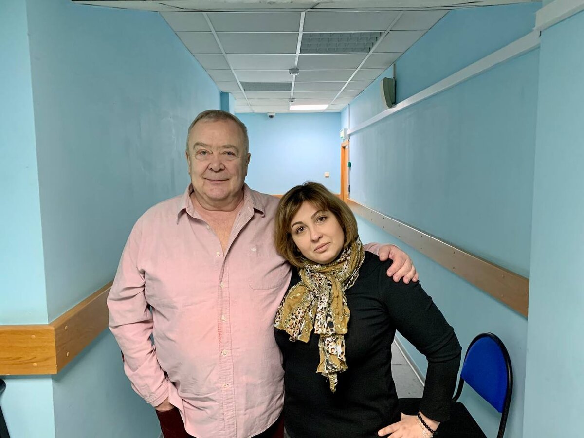 Фото: © Ольга Кнор/личный архив. Сергей Борисович Проханов и я в Театре Луны 