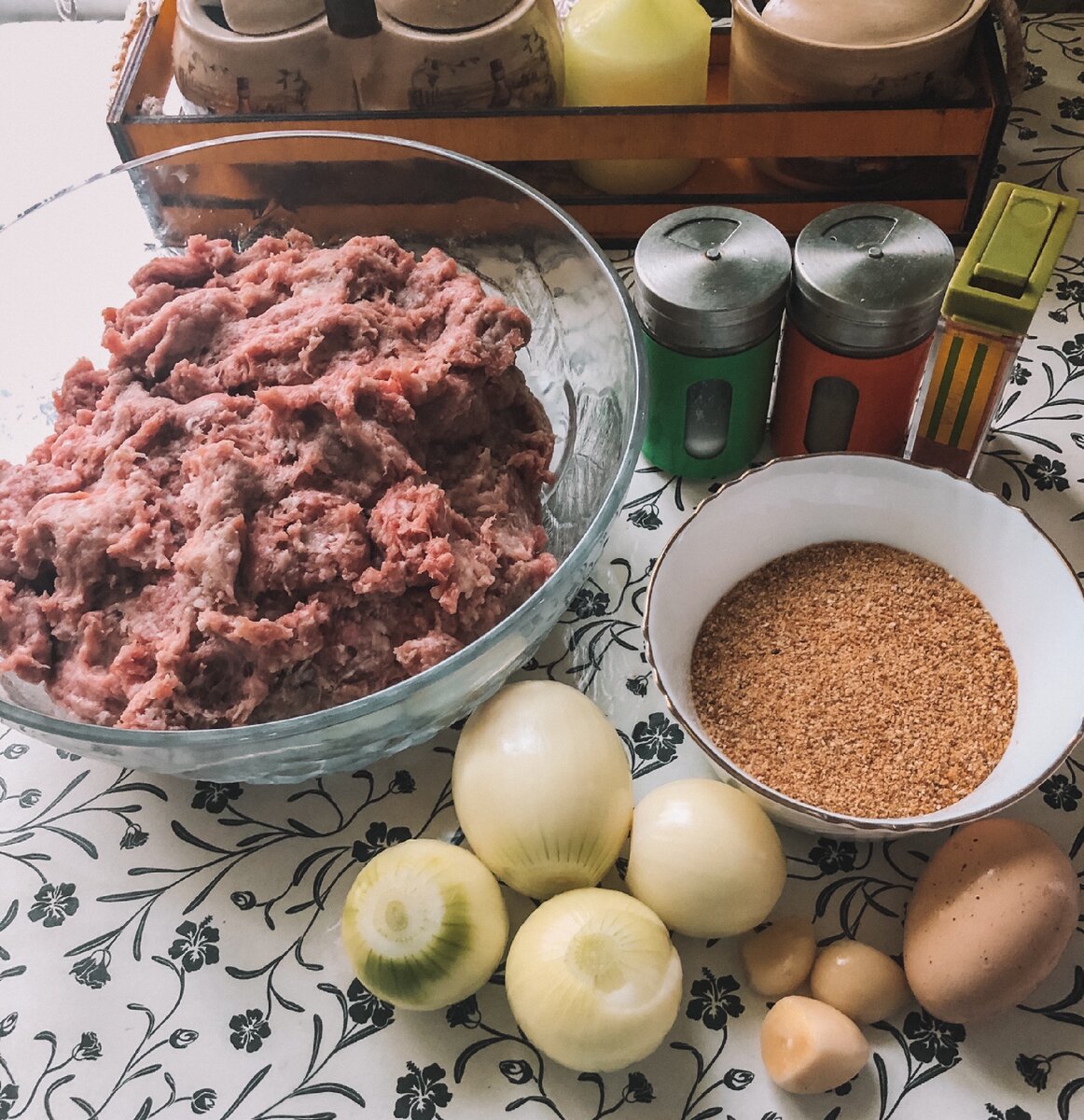 Ингредиенты  для приготовления котлет