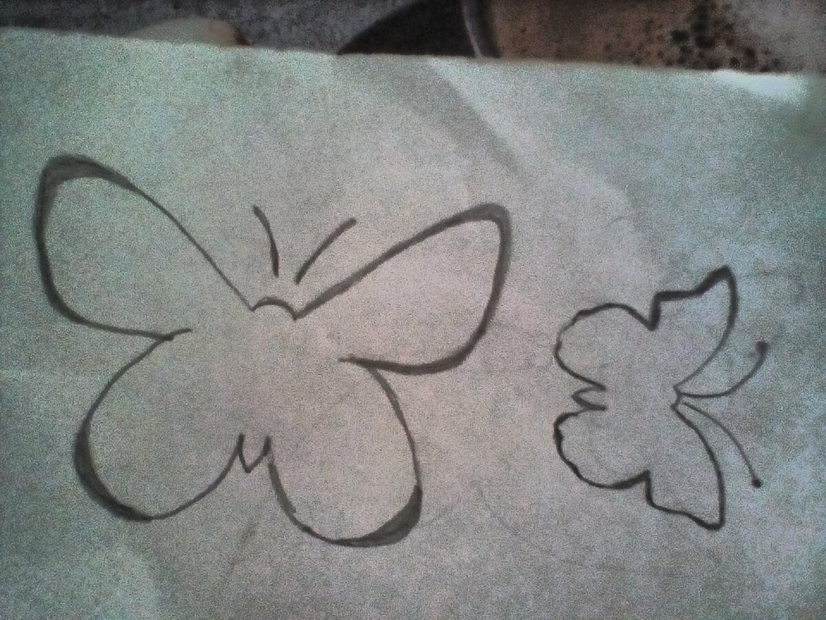 Бабочки,самые простенькие