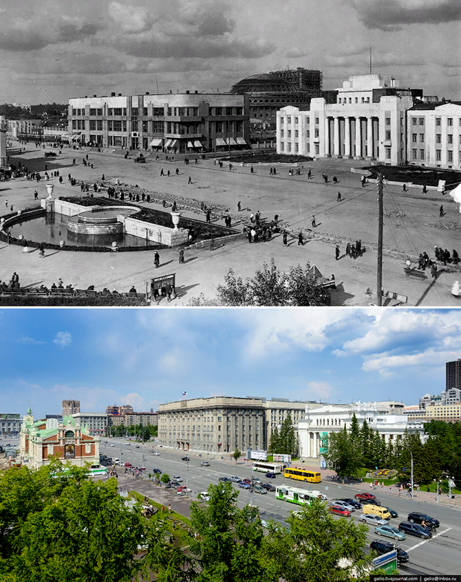 Подборка "Тогда и сейчас". Фото из открытых источников.