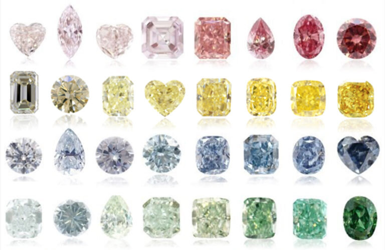Цветные бриллианты Fancy, иллюстрация martdiamonds.com