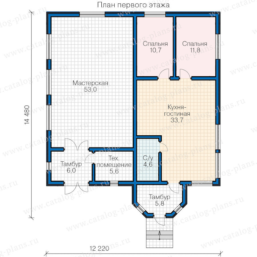 71-01 - Проект недорогого каркасного дома 131м² | Проекты Домов -  Catalog-Dom.ru | Дзен