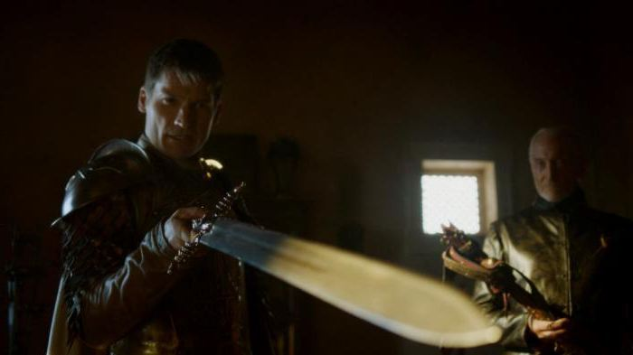 Джейме Ланнистер и его меч "Верный Клятве"