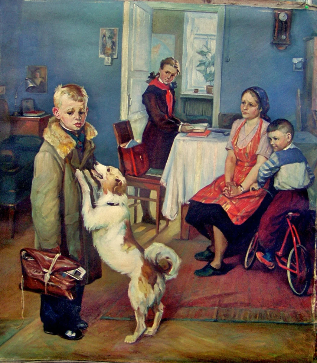 Федор Решетников. Опять двойка. 1952 г. 