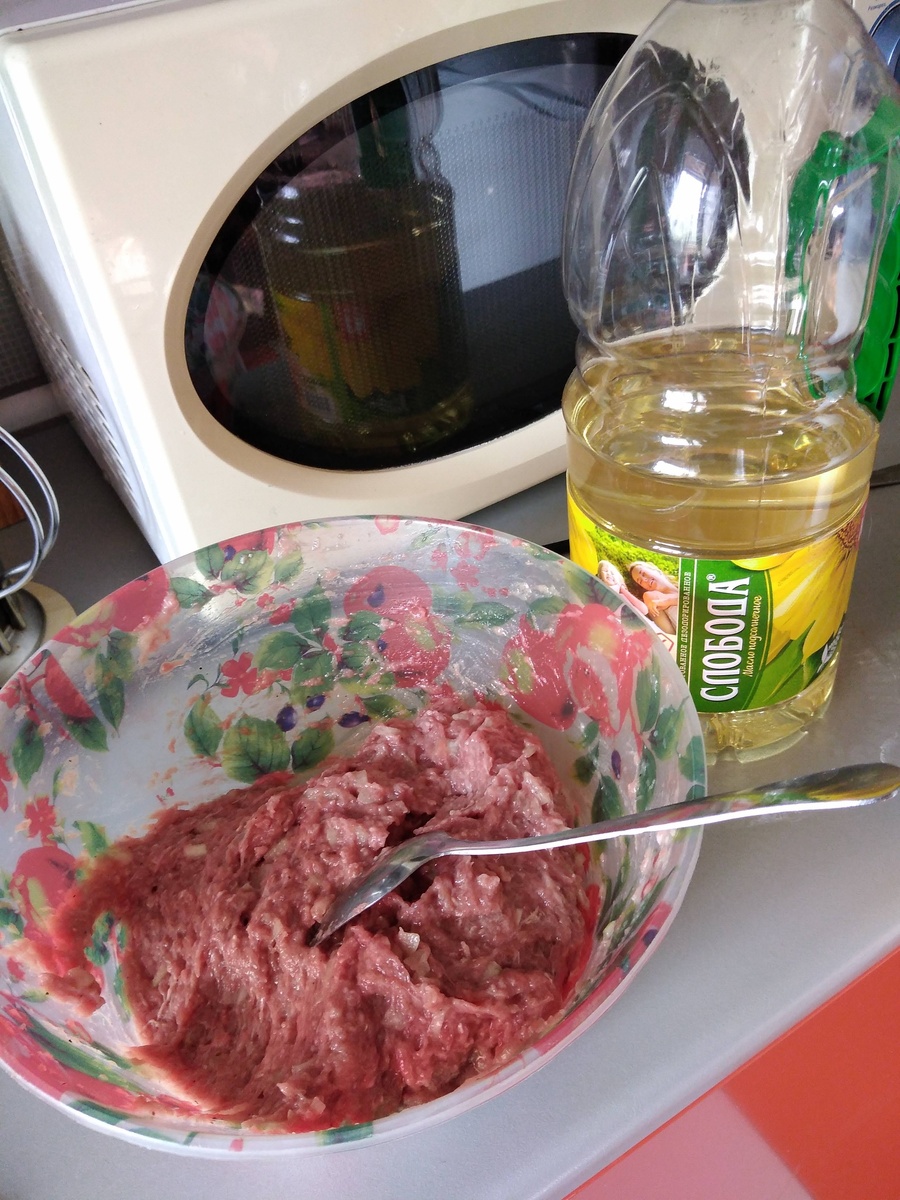 Сочный фарш для чебуреков
