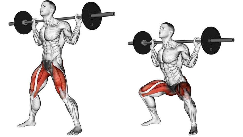 ПРИСЕДАНИЯ СО ШТАНГОЙ 