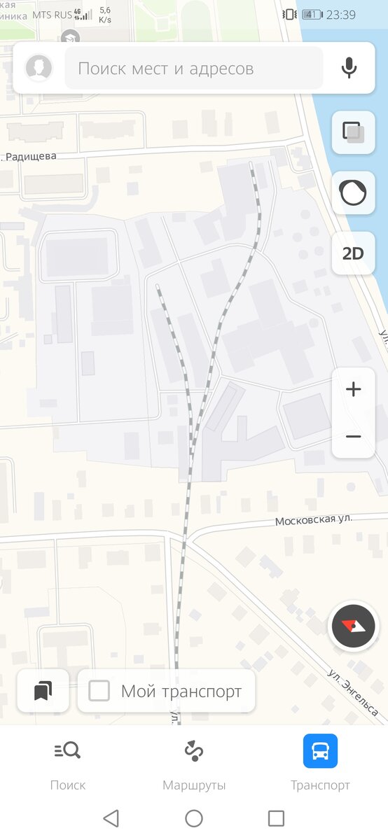 Скриншот с "Яндекс" карт