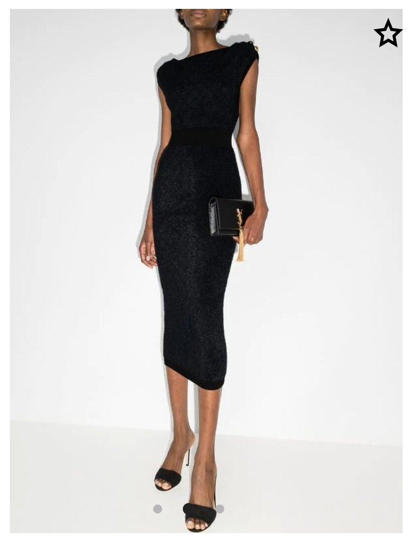 Balmain, трикотажное платье Fluffy, 110400₽ 