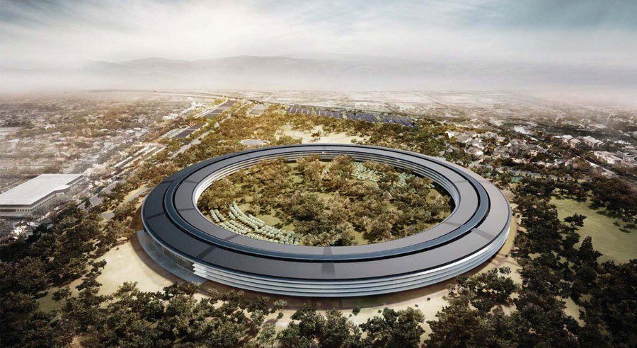 Штаб-квартира Apple, в Купертино.