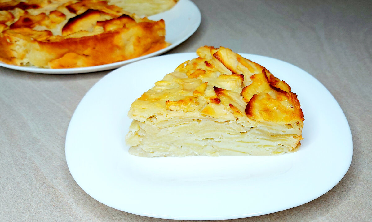 Пирог с яблоками много яблок мало теста