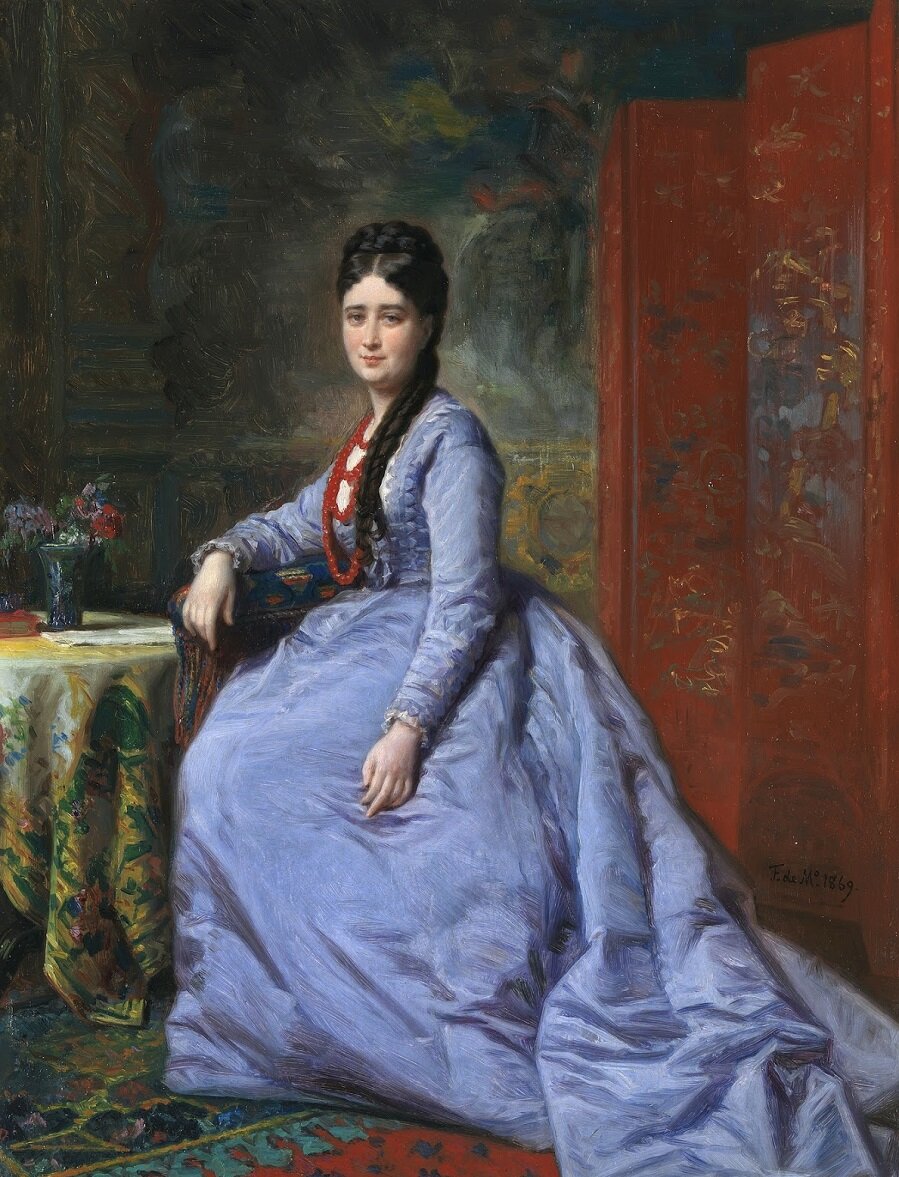 Федерико Мардрасо. Luisa Bassecourt y Pacheco, 1869 год.