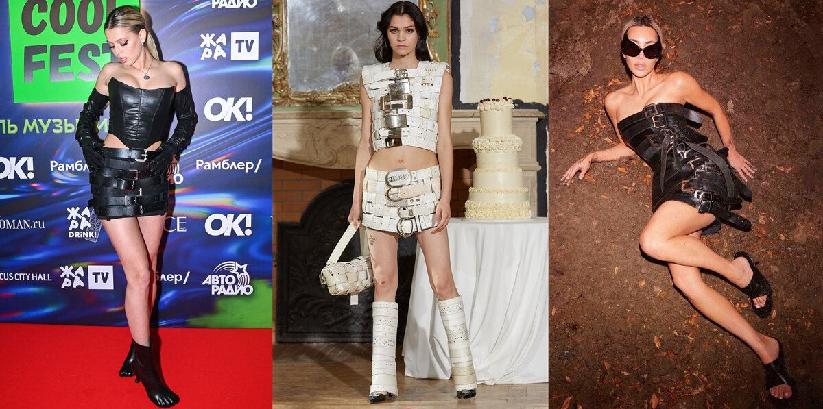    Юля Гаврилина на «Жара Cool Fest» / показ Hodakova Spring 2023 / Ким Кардашьян Источники: Super.ru / Vogue / Инстаграм (запрещен в РФ) @kimkardashian