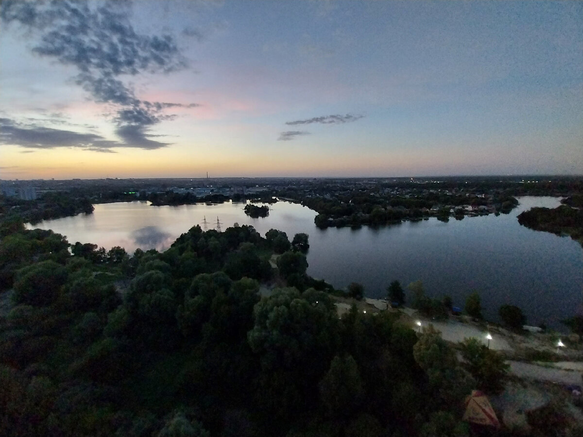 А тут закат.