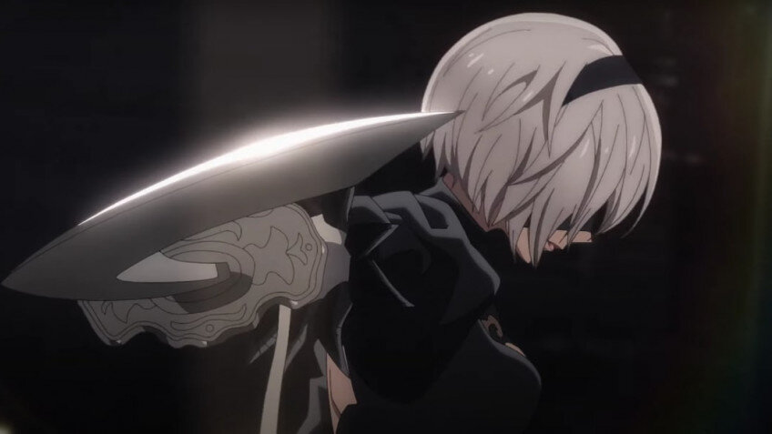    В новом ролике аниме по NieR:Automata показали титры и сражения