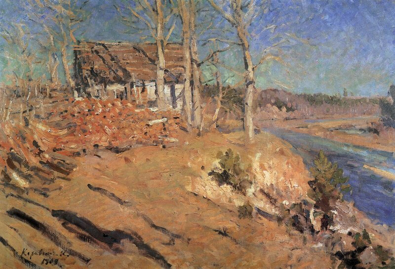 К, А, Коровин. Осенний пейзаж. 1909. Государственная Третьяковская галерея, Москва