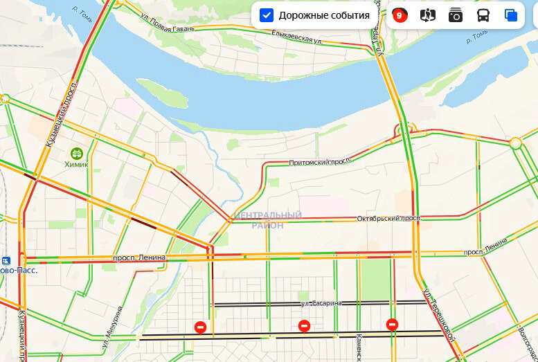 Театральный мост в кемерово на карте