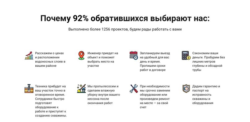 Использовали основные боли клиентов и перевели их в преимущества